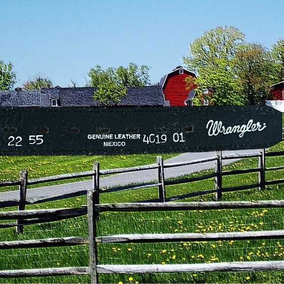 Wrangler Kids Leather Belt w/ Buckle - Picture 6 of 6